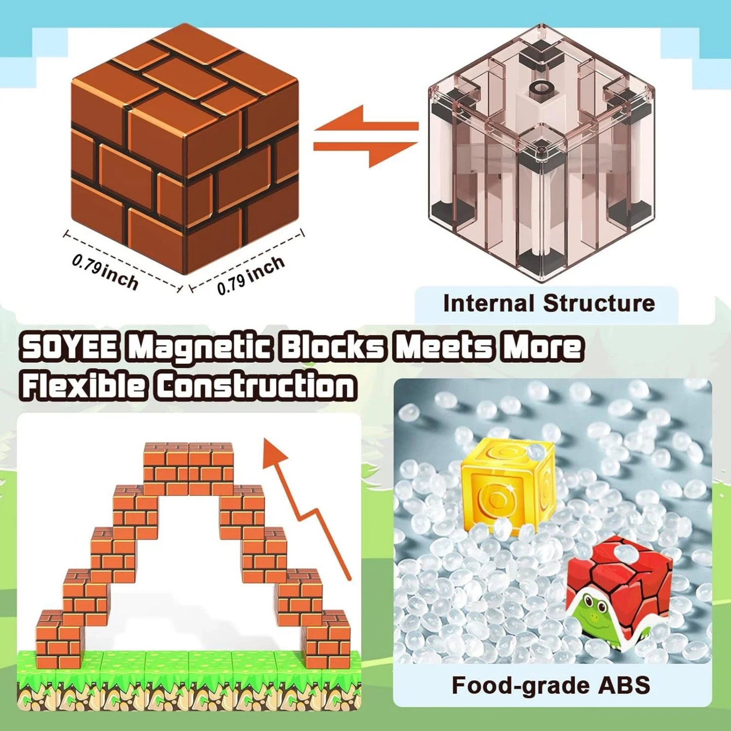 📢 Minecraft Fans: Creative Kids Magnetic Block Set [HALF-PRICE]