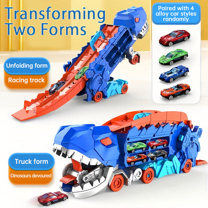 🚗Transport Dinosaur Truck with Foldable Sliding