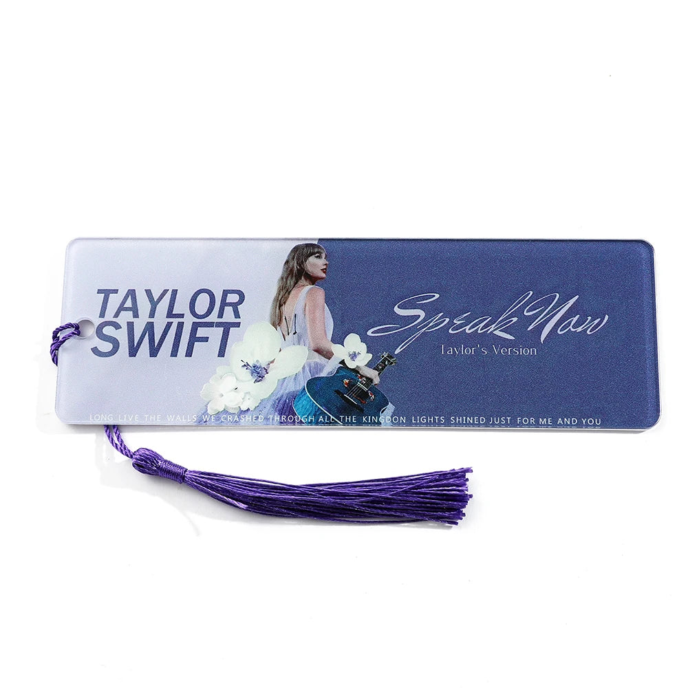 ✨ Taylor Swift Acrylic Tassel Bookmark 📚🎵